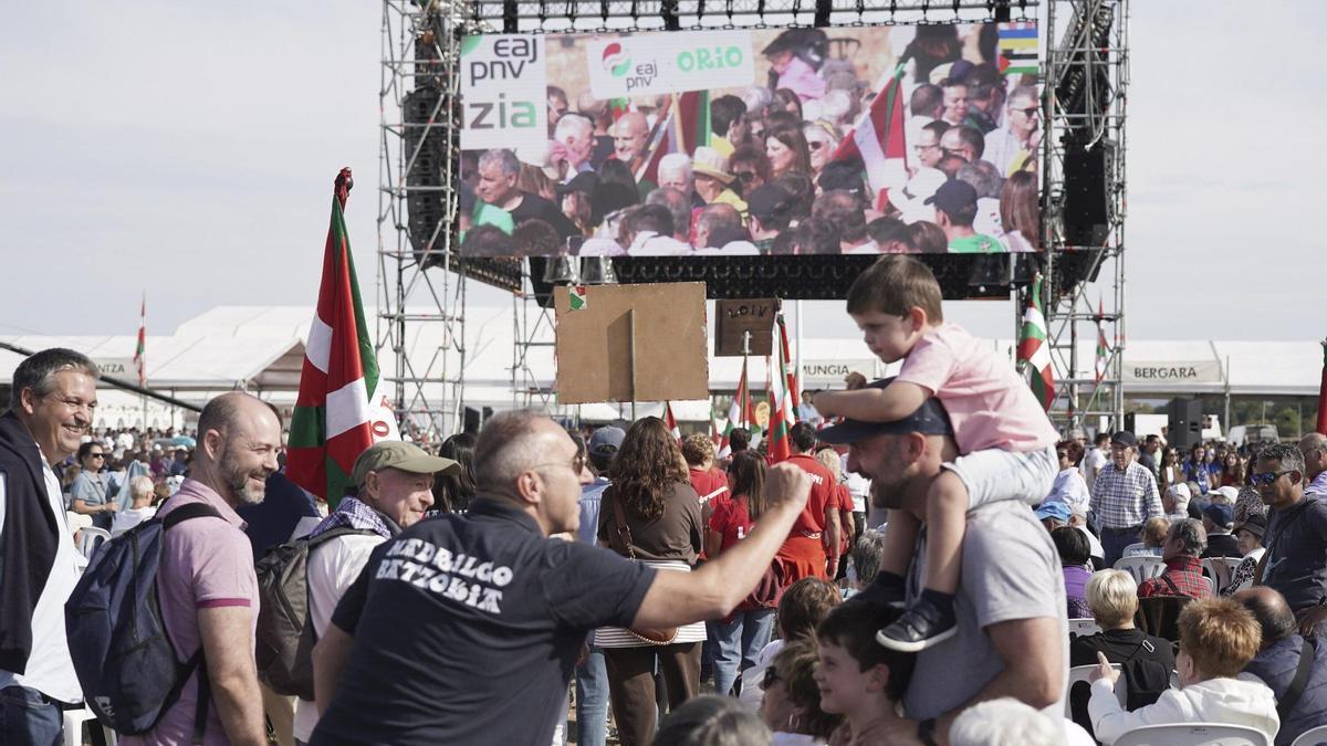 Simpatizantes del PNV en el Alderdi Eguna