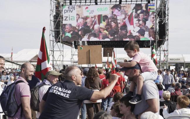 Simpatizantes del PNV en el Alderdi Eguna