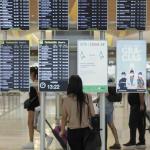 Pasajeros en el aeropuerto de Barajas