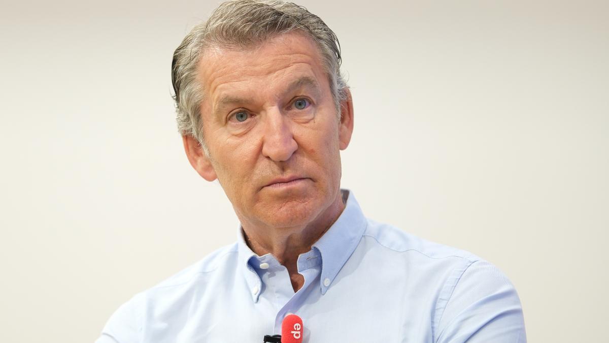 El presidente del Partido Popular, Alberto Núñez Feijóo