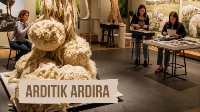 Montaje de la exposición.