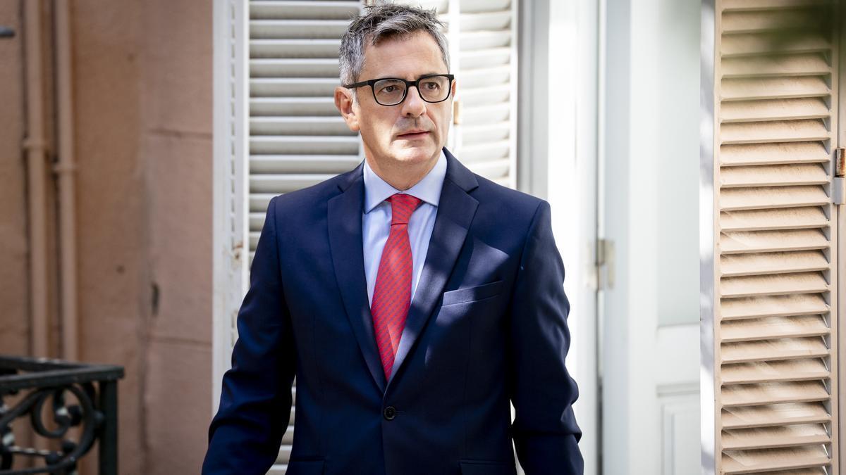 El ministro de la Presidencia, Justicia y Relaciones con las Cortes, Félix Bolaños.