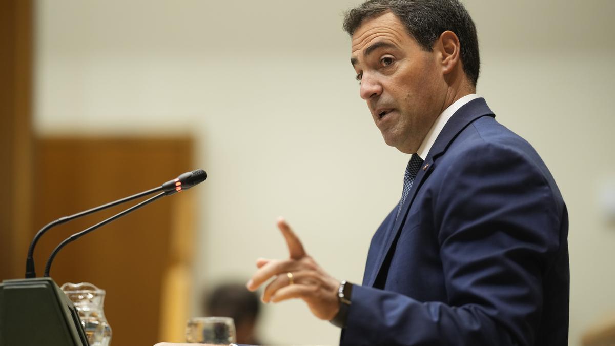El lehendakari, Imanol Pradales, este viernes en el Parlamento Vasco