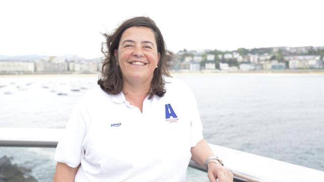 La presidenta de Arraun Lagunak, Itziar Eguren. Pedro Martinez