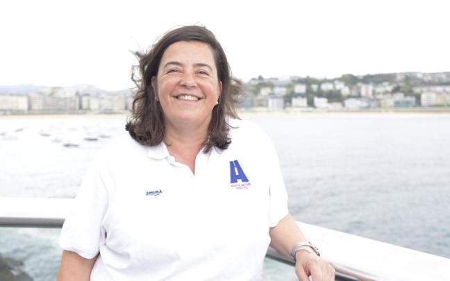 La presidenta de Arraun Lagunak, Itziar Eguren. Pedro Martinez