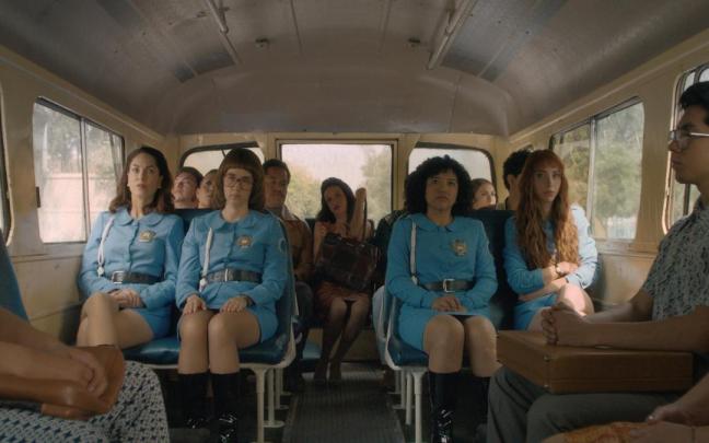 Bárbara Mori, Ximena Sariñana, Amorita Salgado y Natalia Téllez, en una imagen de la segunda temporada de ‘Las Azules’