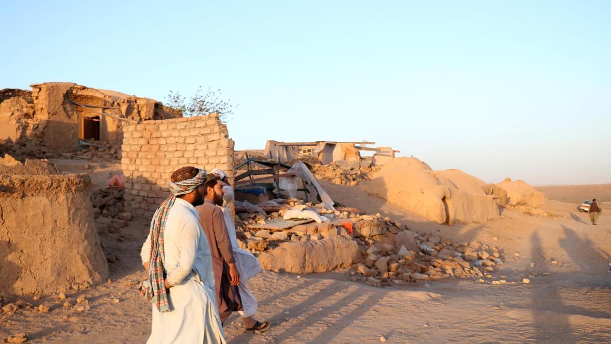 Imagen tomada en Herat tras los terremotos
