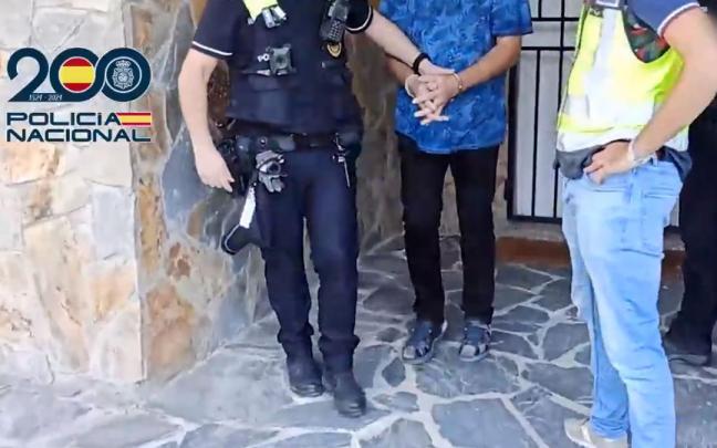 Uno de los detenidos.