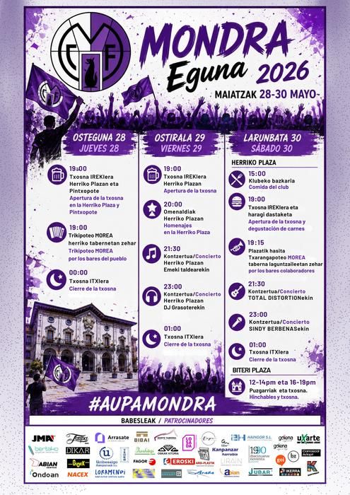 Programación del Mondra Eguna.