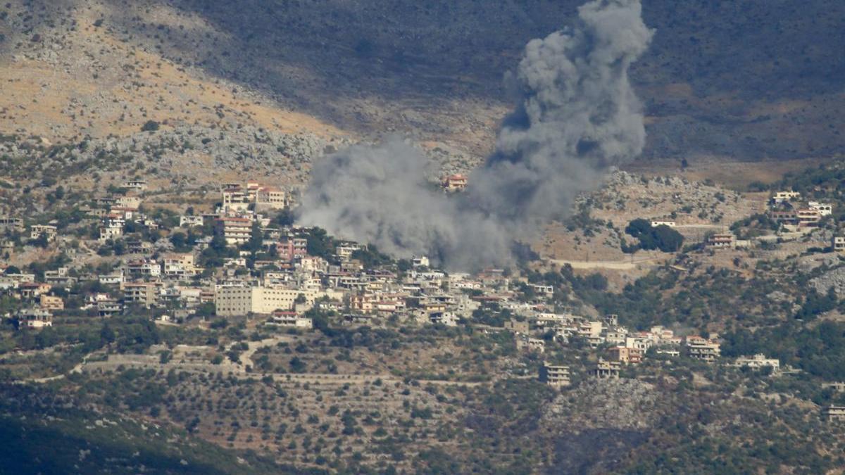 Ataque israelí en territorio libanés.