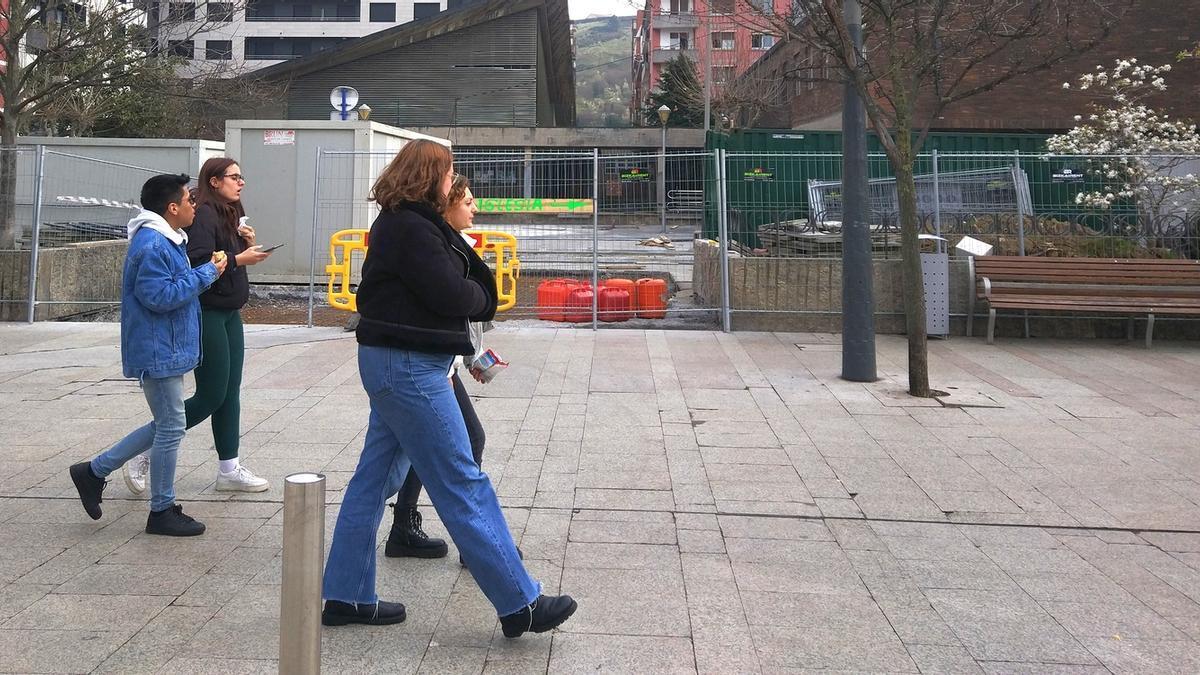 Las obras para remodelar la plaza San Agustín se están ejecutando en la actualidad.