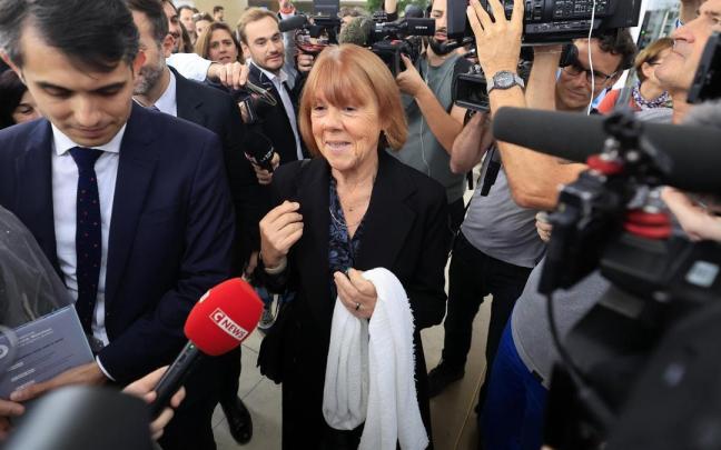 Gisele Pelicot, a la salida del juicio que se celebra en Avignon.
