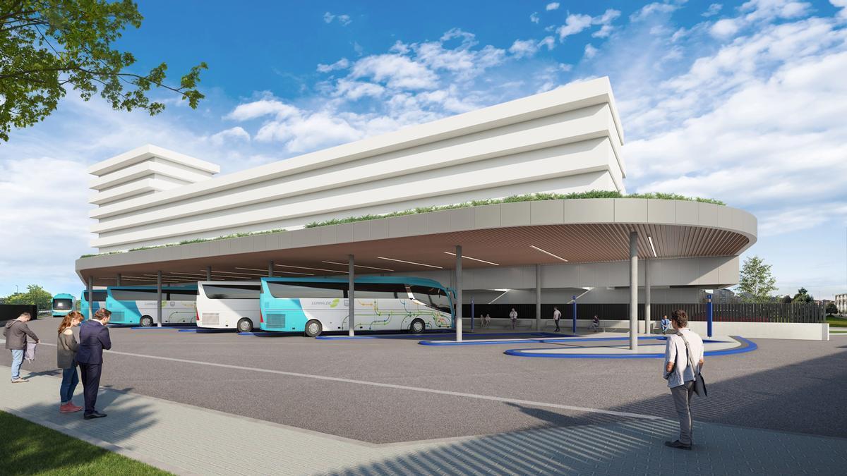 La nueva estación de autobuses de Zarautz, en imágenes