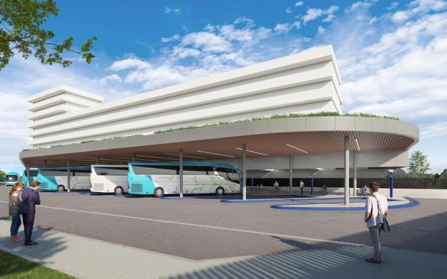 La nueva estación de autobuses de Zarautz, en imágenes La nueva estación de autobuses de Zarautz, en imágenes