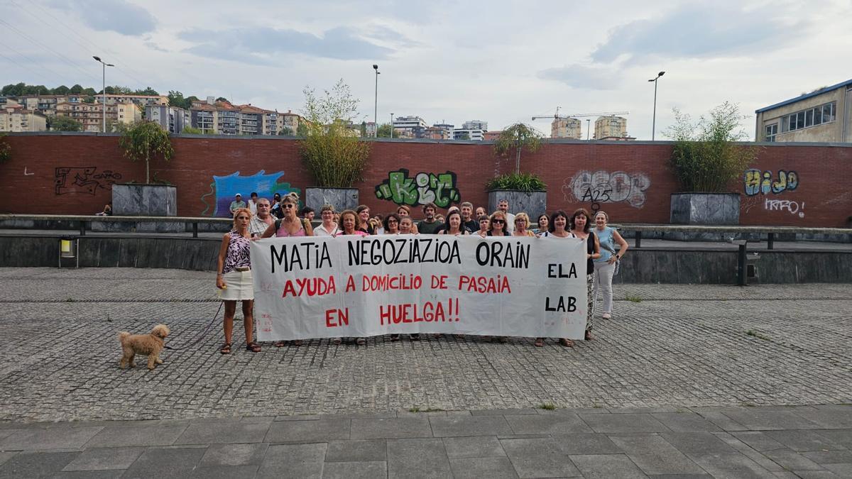 Protesta llevada a cabo junto a la tenencia de alcaldía