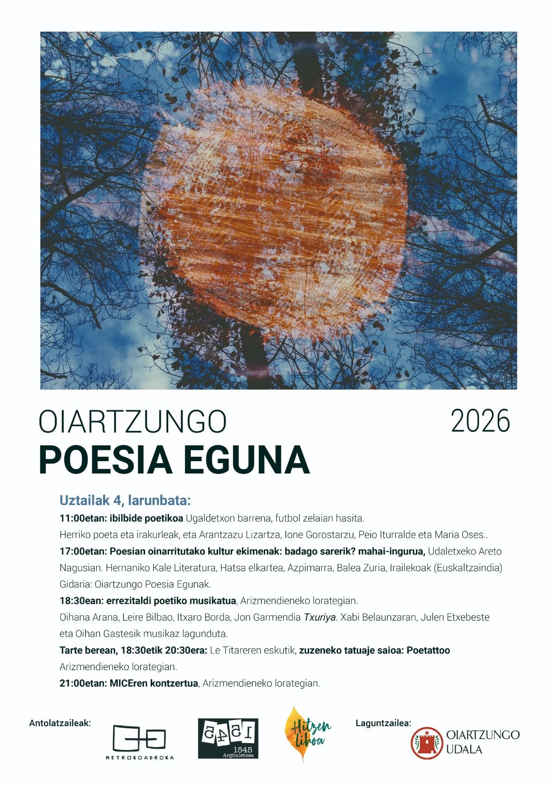 Egitarauko kartela.