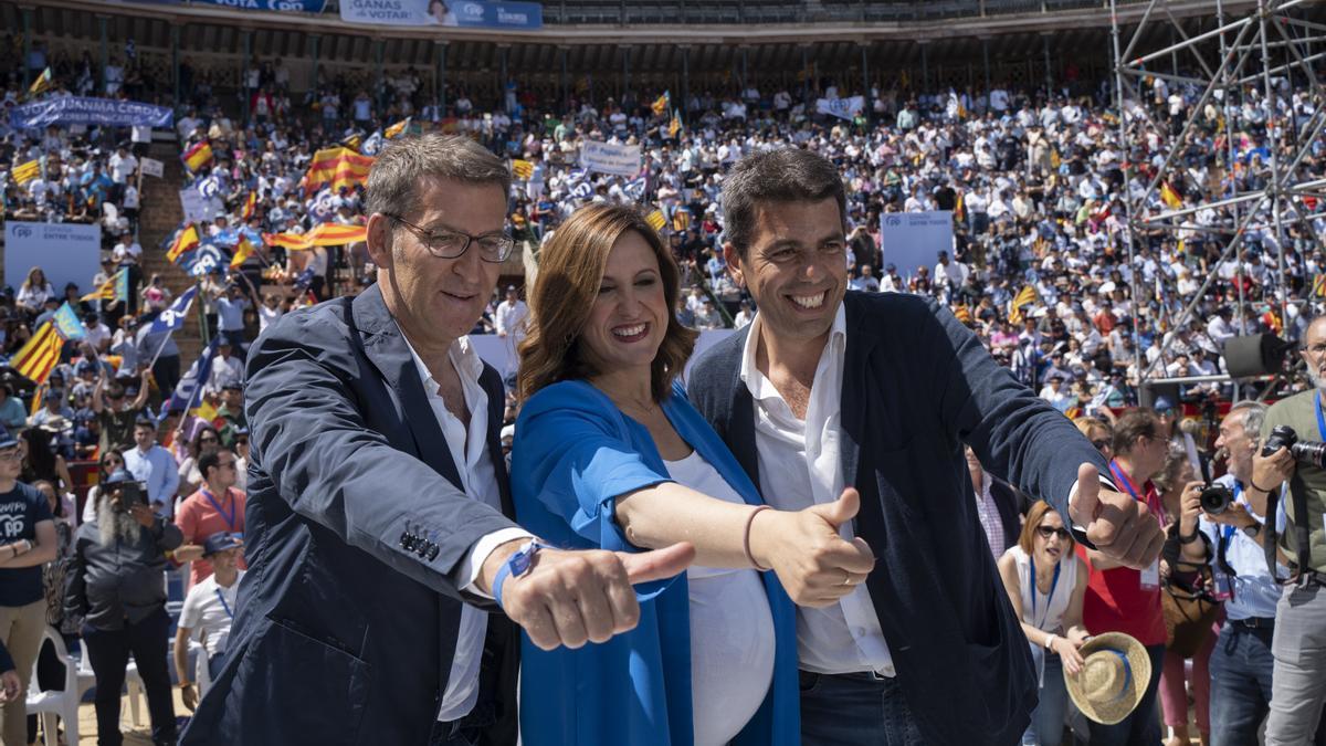 Feijóo protagoniza un acto de campaña en Valencia.