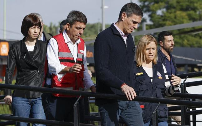 Sánchez, a su llegada al CECOPI días después de la dana.