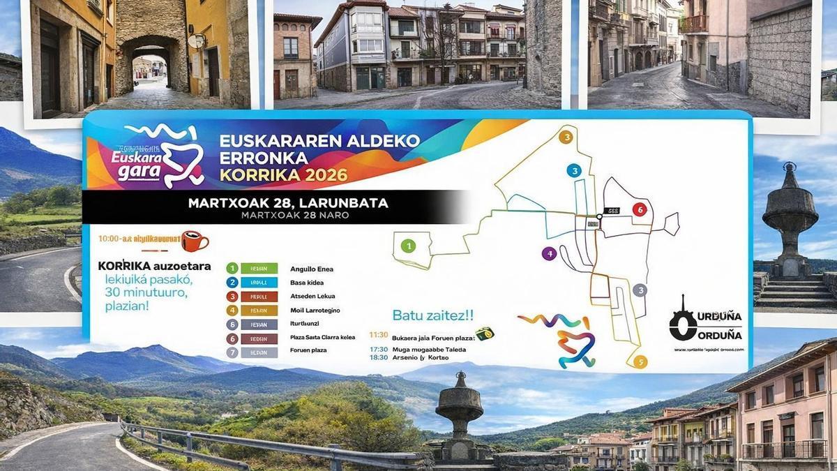 La particular Korrika de Orduña recorrerá los ocho barrios de la ciudad