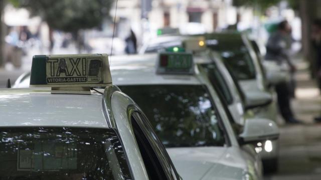 Imagen de archivo de taxis Imagen de archivo de taxis