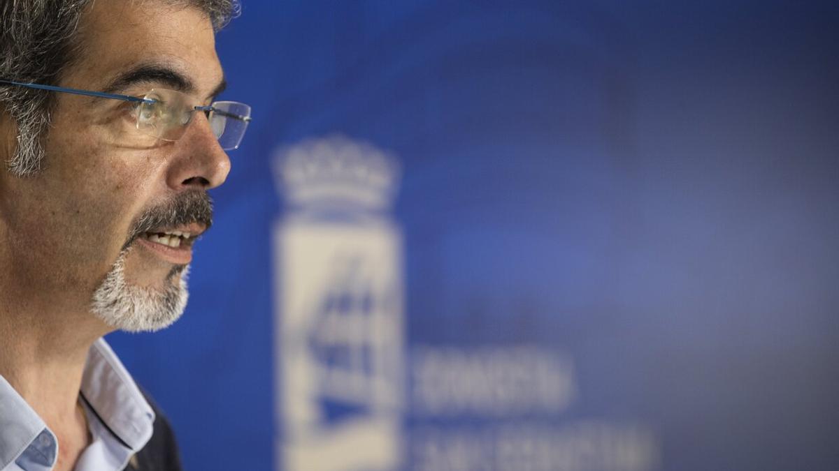 El alcalde, Eneko Goia, en su intervención.