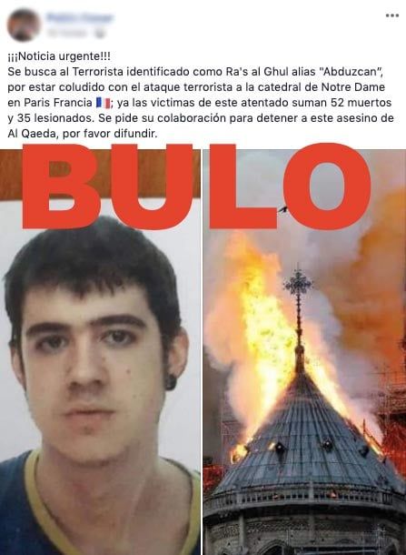 Una publicación que se está compartiendo en Facebook ha identificado falsamente al youtuber Raúl Álvarez