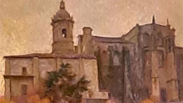 Hondarribia pintada por Enrique Arbizu.