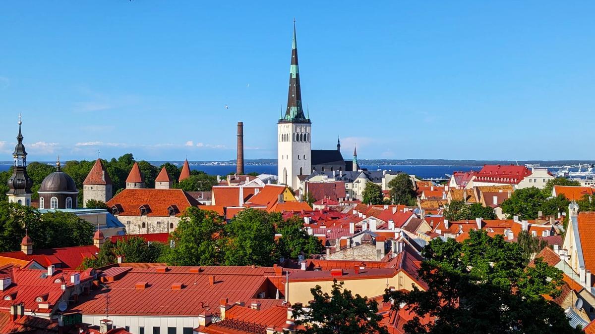 Panorámica de Tallin desde el mirador de Patkuli.