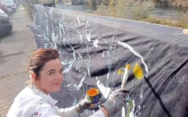 La artista donostiarra Nora Pilarte. / N.P. La artista donostiarra Nora Pilarte.