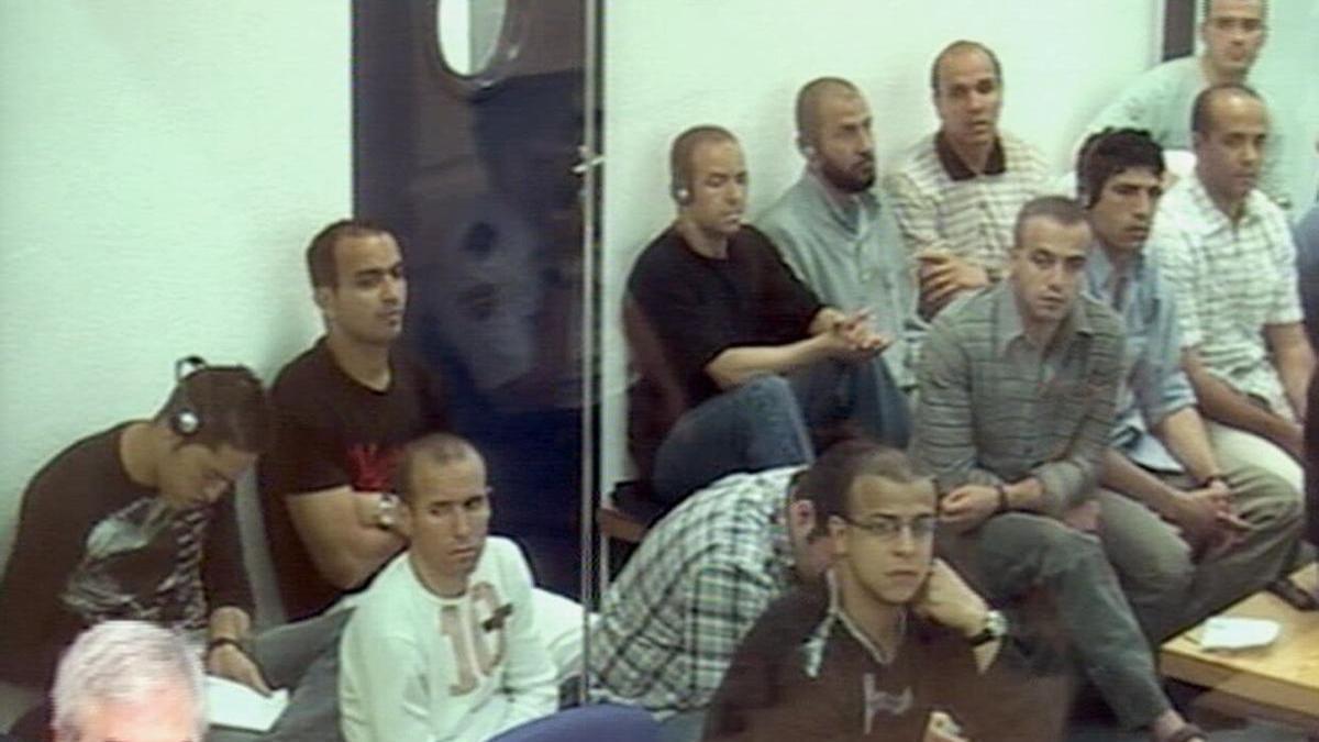 Varios de los 29 procesados en el juicio por el 11 M. Varios de los 29 procesados en el juicio por el 11 M.