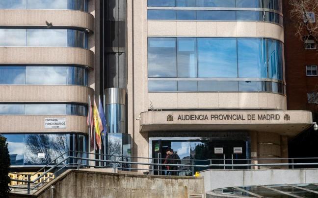Exterior de la sede de la Audiencia Provincial de Madrid.