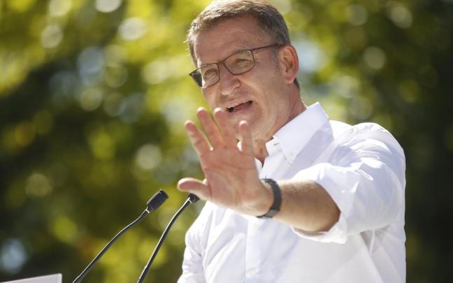 El líder del PP, Alberto Núñez Feijóo.