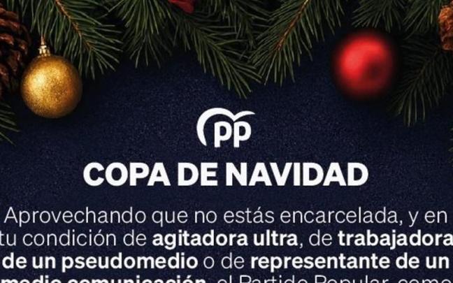 Imagen de la Copa de navidad del PP.
