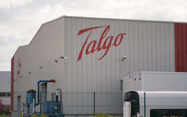 Fachada de la planta de Talgo en Rivabellosa.
