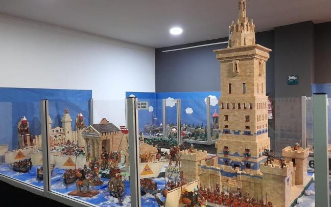 El diorama dedicado a Alejandría está construido sobre una superficie que supera los 8 metros cuadrados.