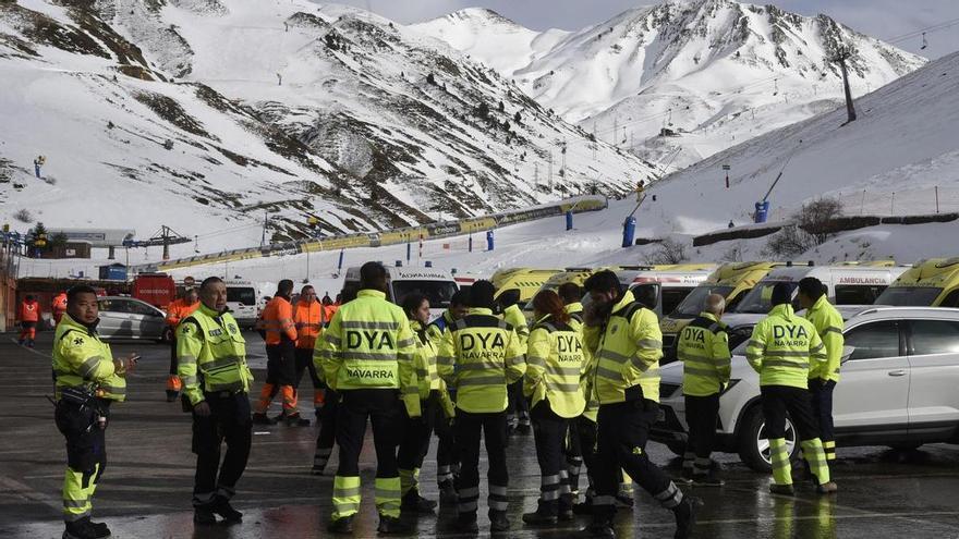 Controlada la emergencia del accidente un telesilla en Astún y evacuados los heridos