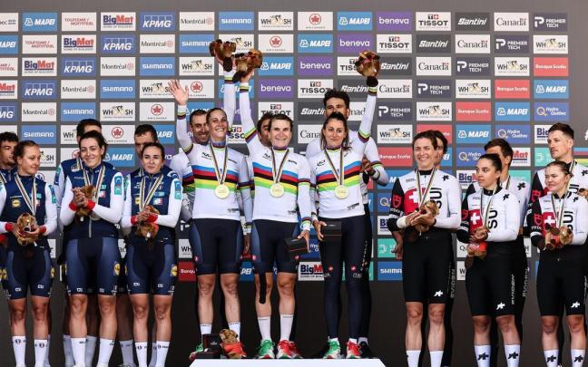 Italia celebra la victoria por delante de Francia, plata, y Suiza, bronce.