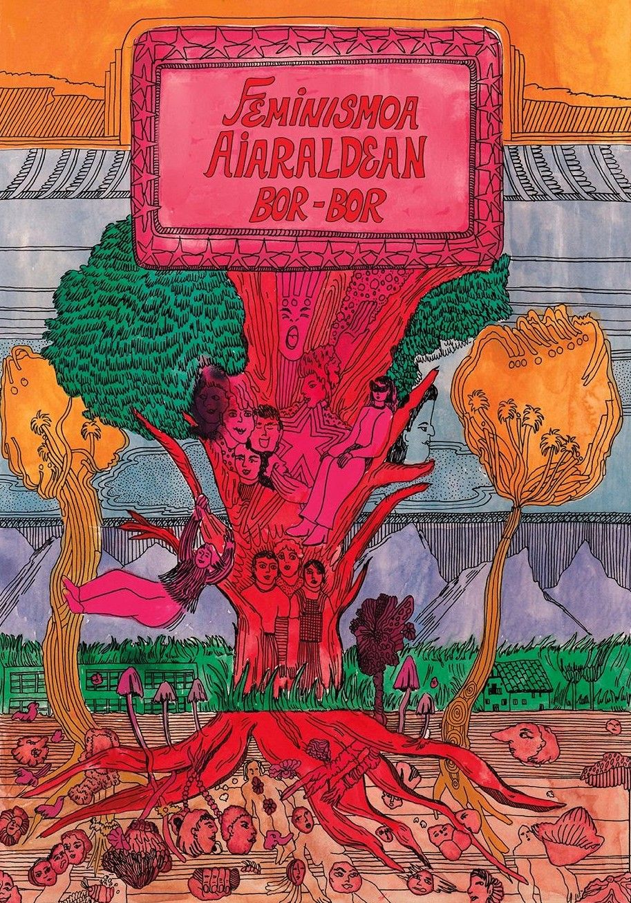 Lámina sobre el feminismo en Aiaraldea de Raisa Álava