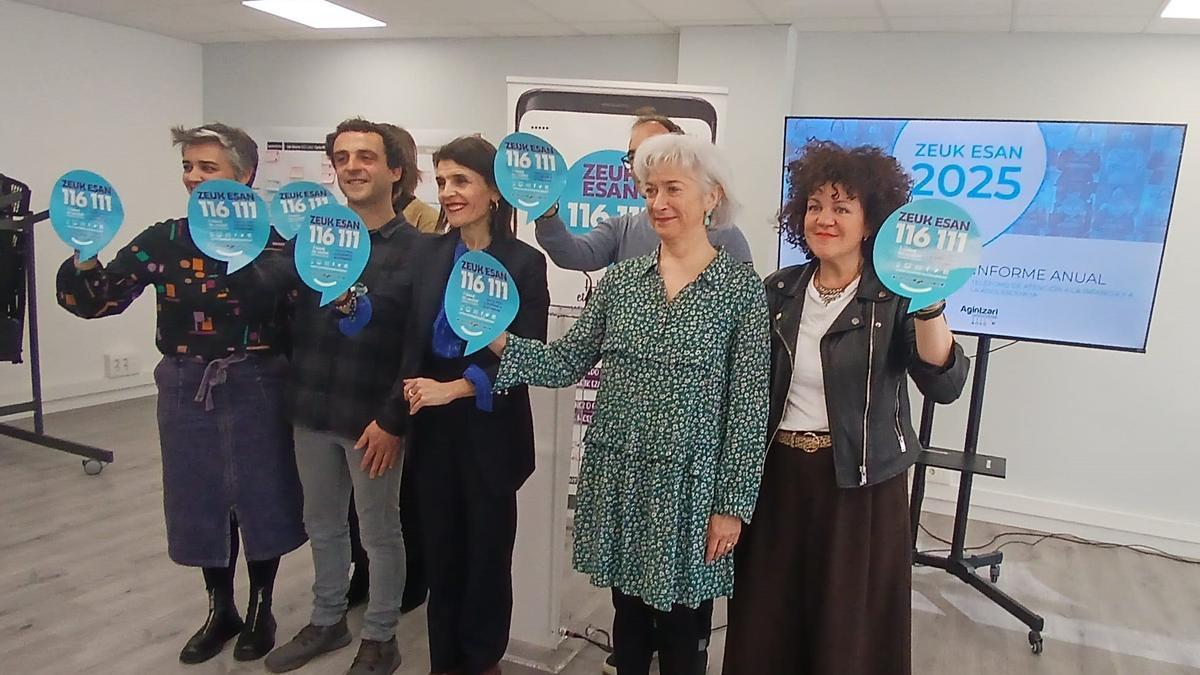 La consejera de Bienestar, Reto Demográfico y Juventud, Nerea Melgosa, presenta el balance del servicio Zeuk Esan.