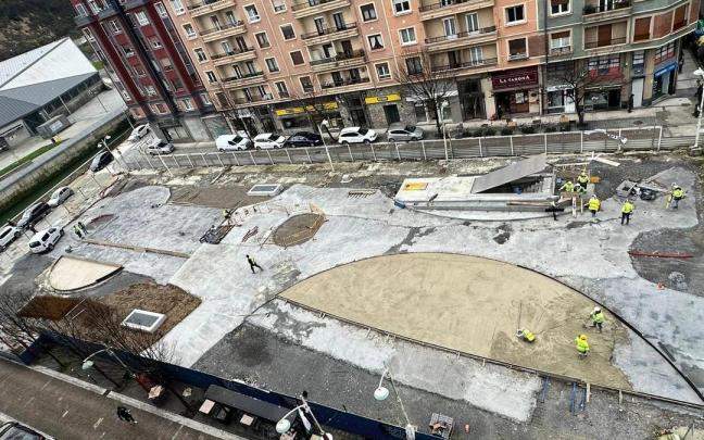 Estado actual de las obras de urbanización.