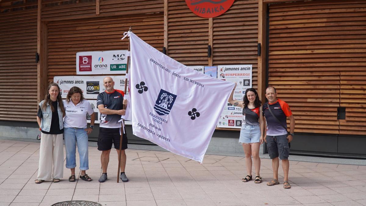Presentación de la bandera de Errenteria.