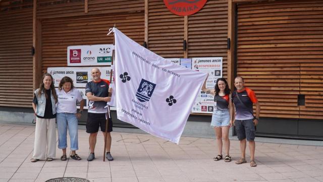 Presentación de la bandera de Errenteria.