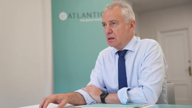 Iñigo Urkullu, en la sede de la Fundación eAtlantic Fundazioa en Bilbao.