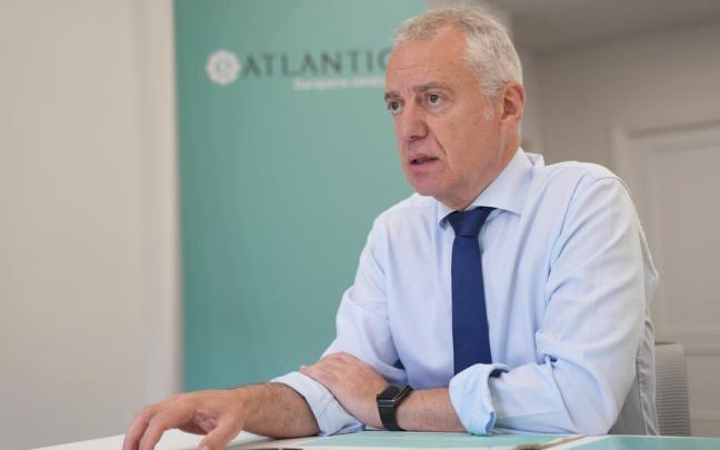 Iñigo Urkullu, en la sede de la Fundación eAtlantic Fundazioa en Bilbao.