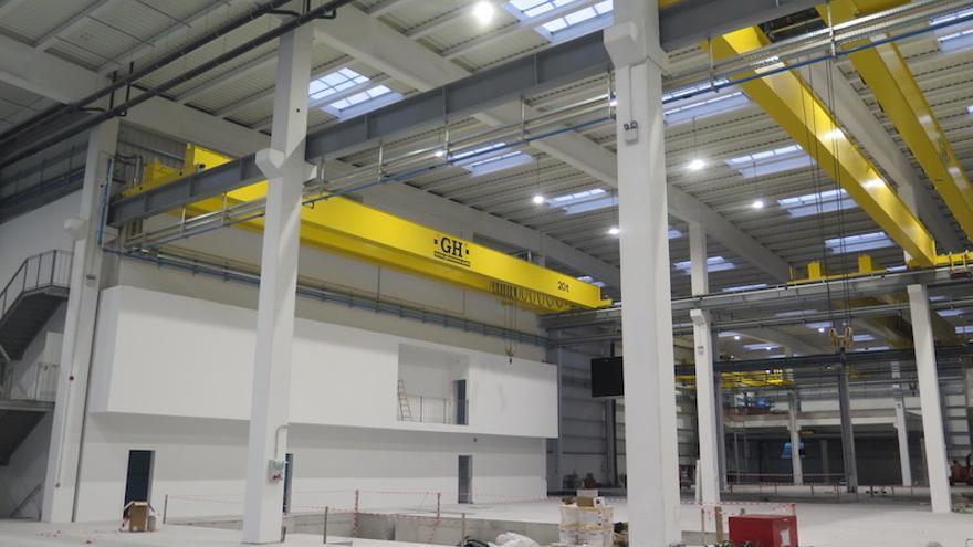 Una parte del nuevo pabellón.