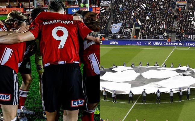 El partido de la 3ª División inglesa y el de Champions.