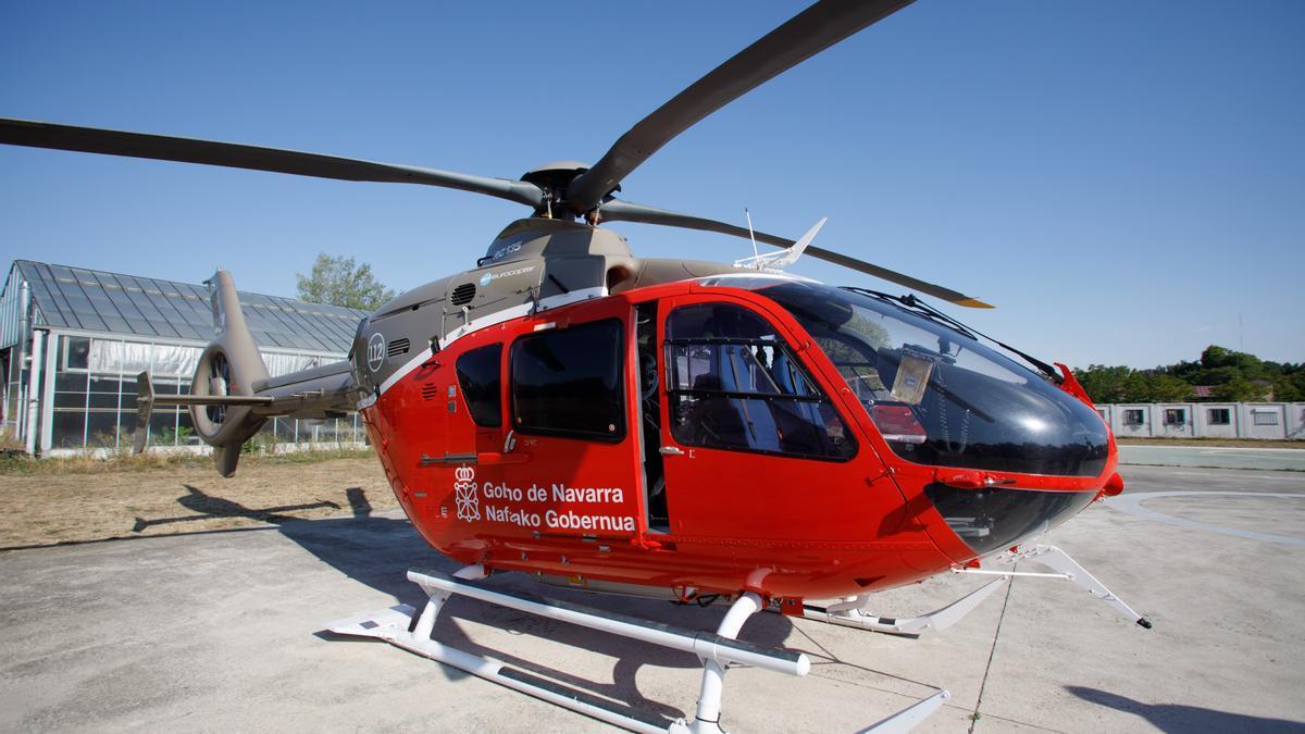 Helicóptero del Gobierno de Navarra.