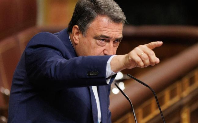 Aitor Esteban, durante su intervención en el Congreso. Aitor Esteban, durante su intervención en el Congreso.