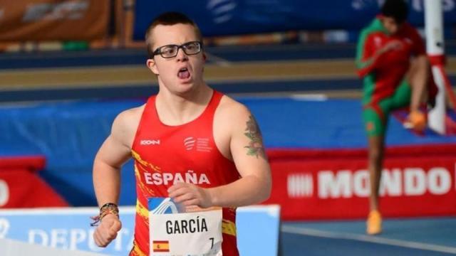 Mikel García, conocido como 'La Bala de Irala' en plena competición