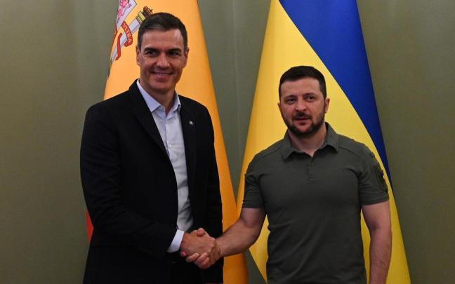 Sánchez y Zelenski en un encuentro el pasado verano.